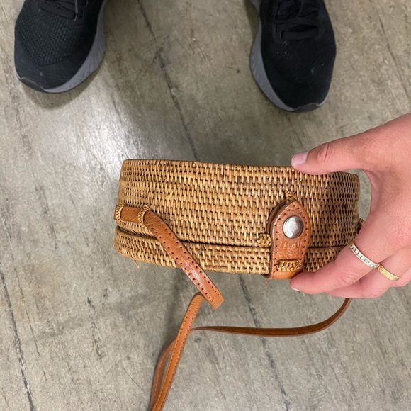 Straw round tortilla bag - Picture 3 of 5